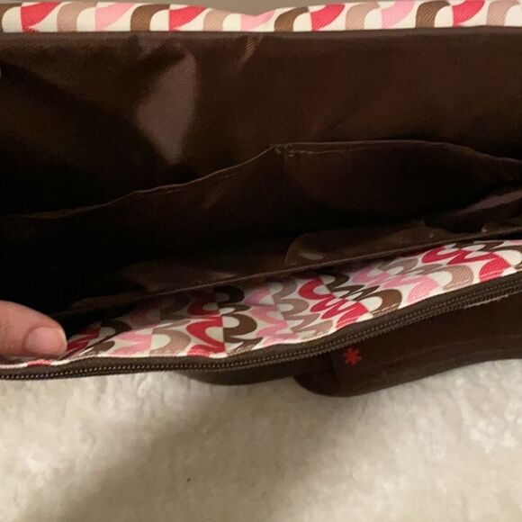 Skip Hop Pink and Brown Diaper Bag - Picture 4 of 11